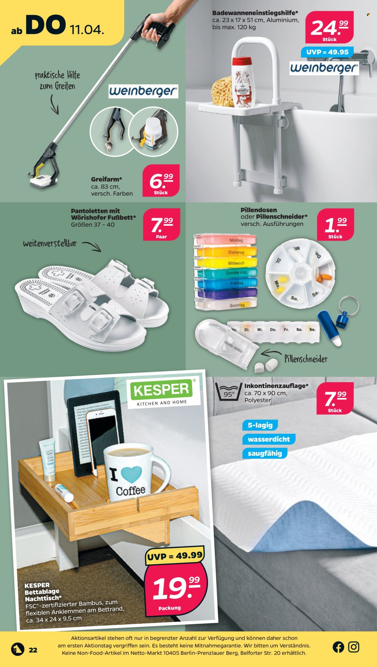 Netto Prospekte  - 8.04.2024 - 13.04.2024. Seite 22