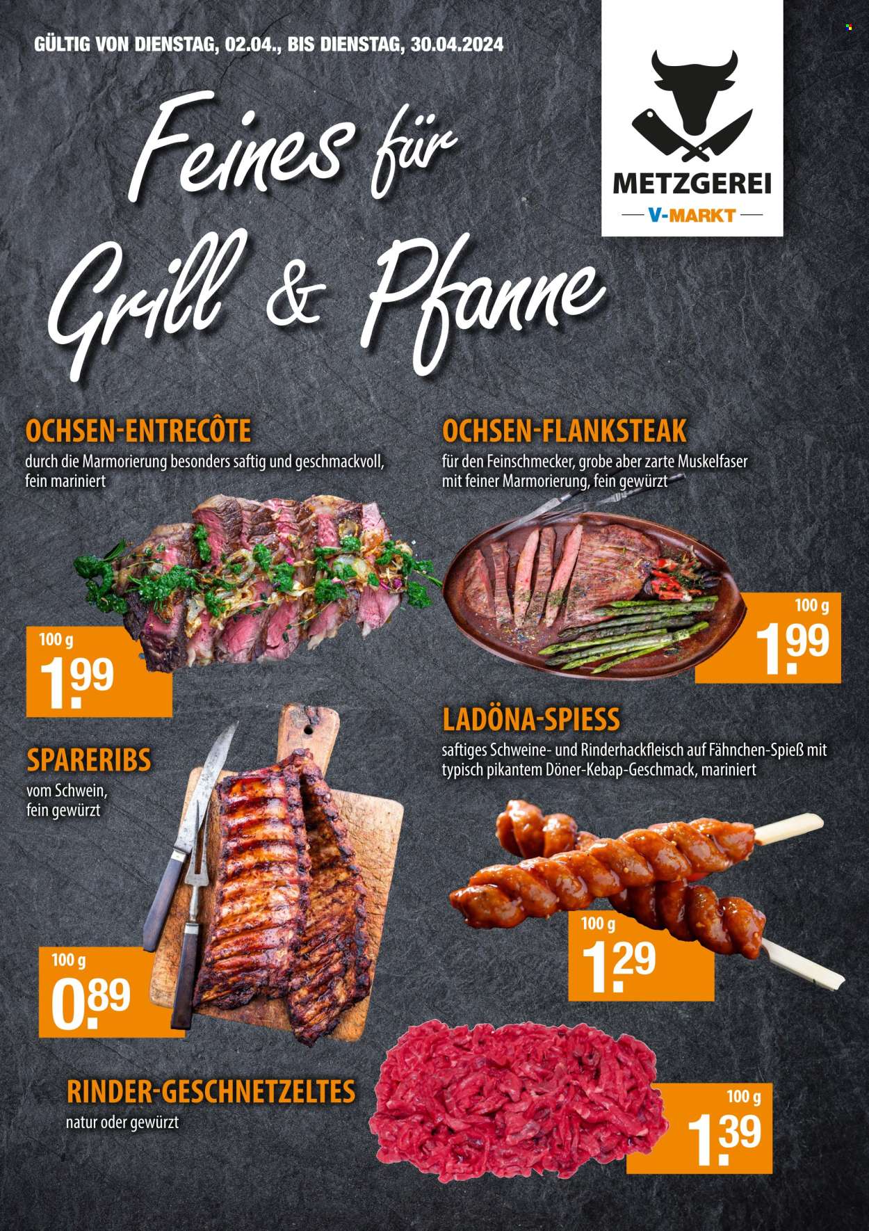 V-Markt Prospekte  - 2.04.2024 - 30.04.2024. Seite 1