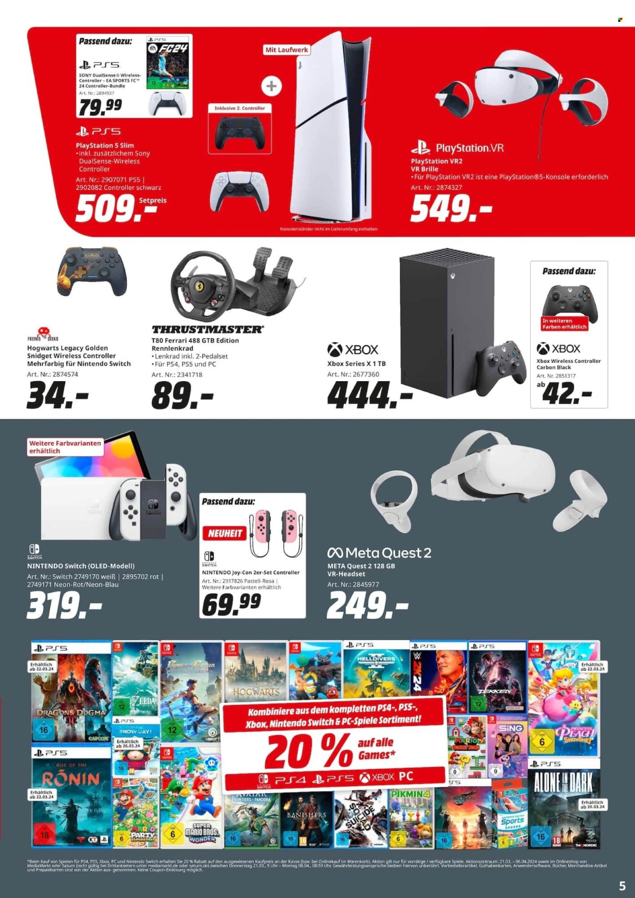 MediaMarkt Prospekte  - 25.03.2024 - 6.04.2024. Seite 5