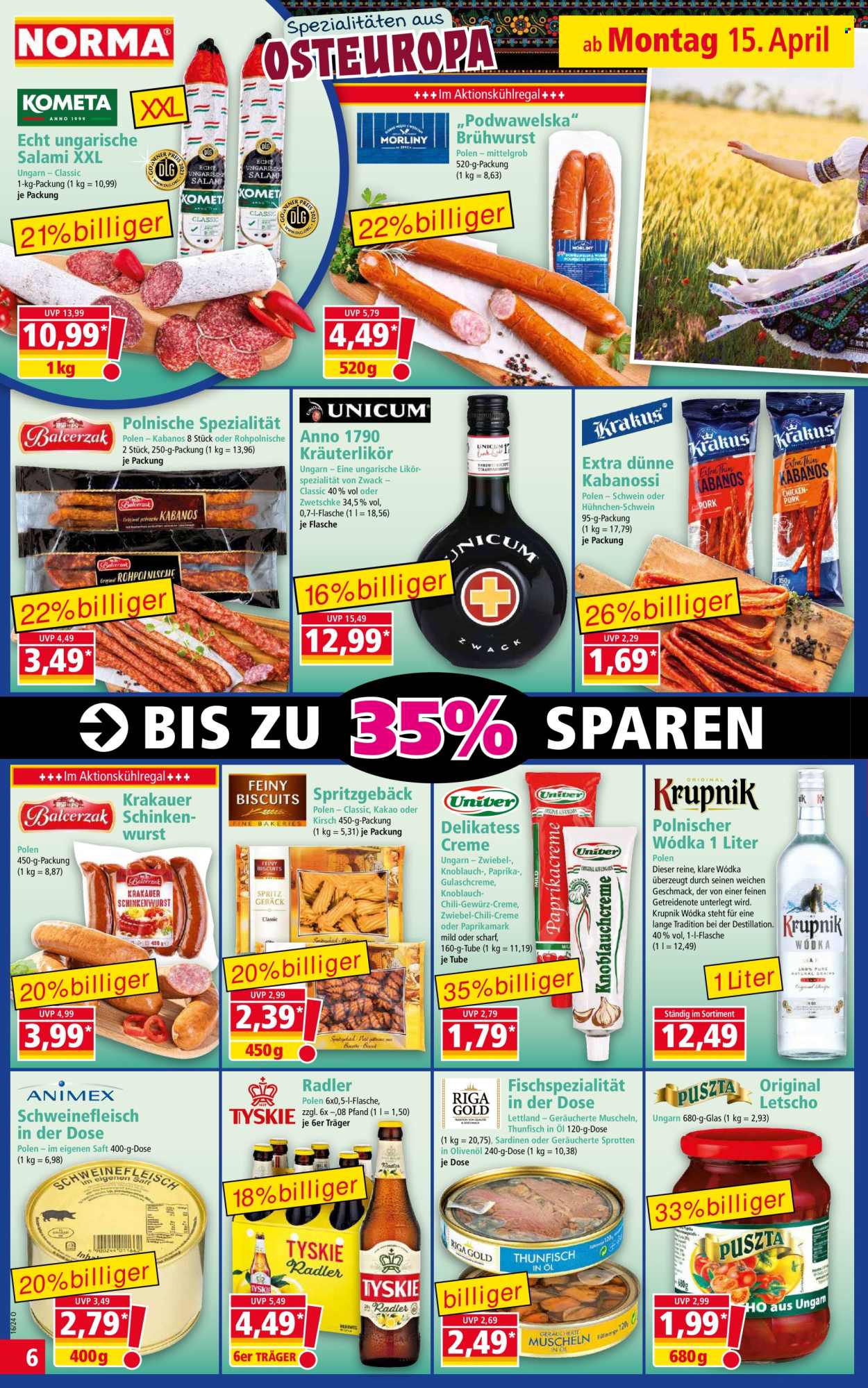 Norma Prospekte  - 15.04.2024 - 21.04.2024. Seite 6