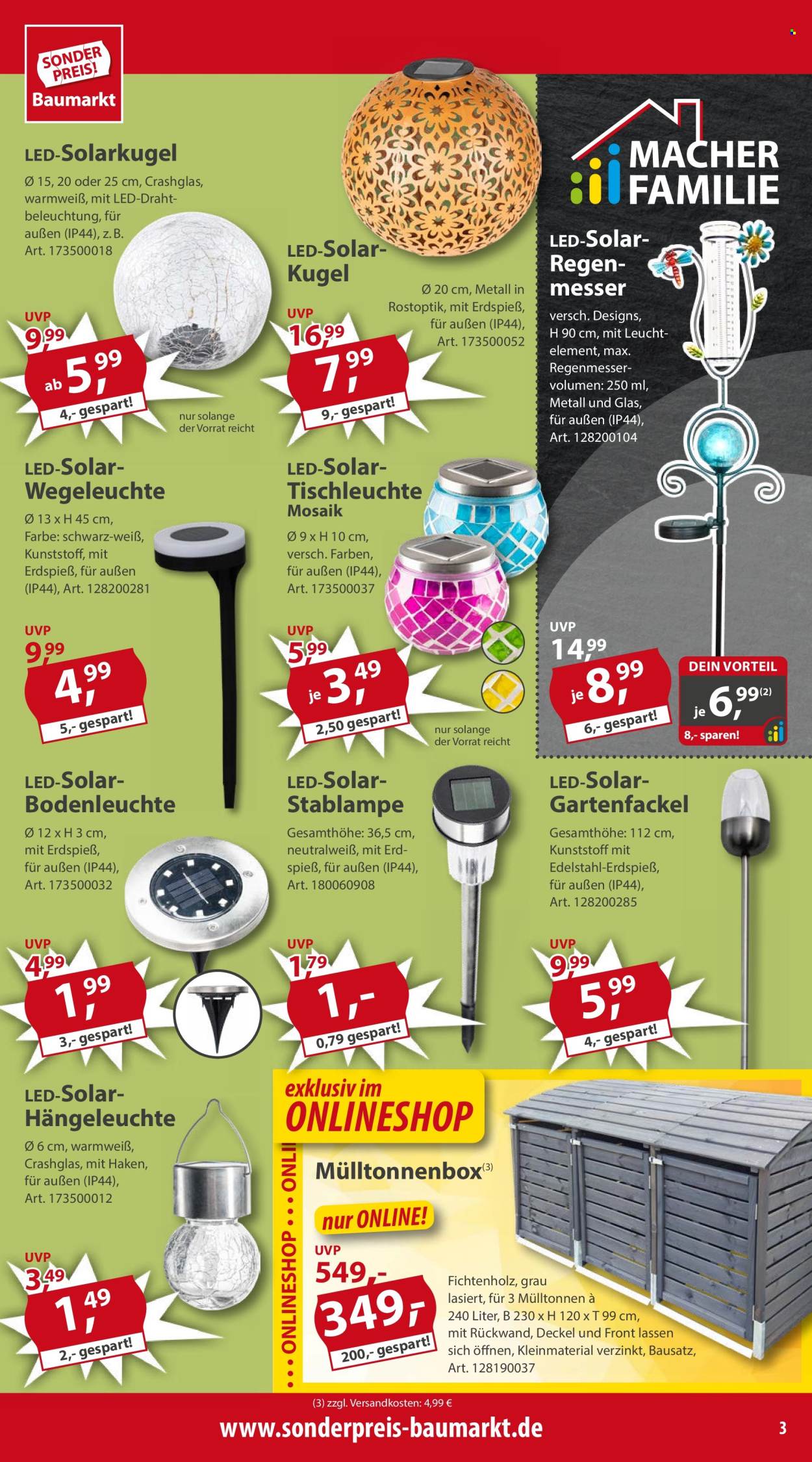 Sonderpreis-Baumarkt Prospekte  - 13.04.2024 - 19.04.2024. Seite 3