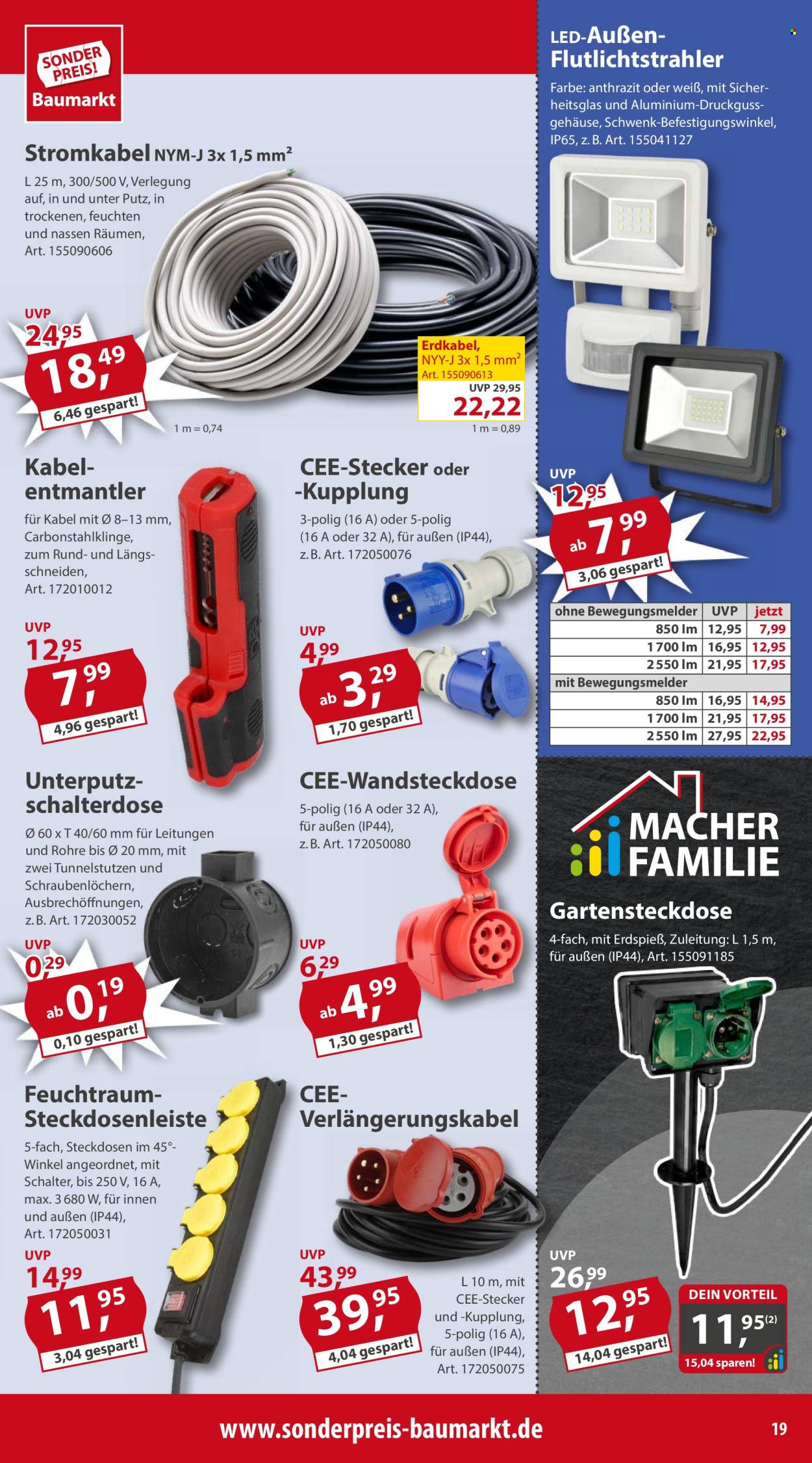 Sonderpreis-Baumarkt Prospekte  - 13.04.2024 - 19.04.2024. Seite 19