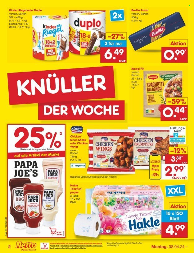 Netto Marken-Discount Prospekte  - 8.04.2024 - 13.04.2024. Seite 2