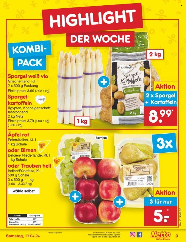 Netto Marken-Discount Prospekte  - 8.04.2024 - 13.04.2024. Seite 3
