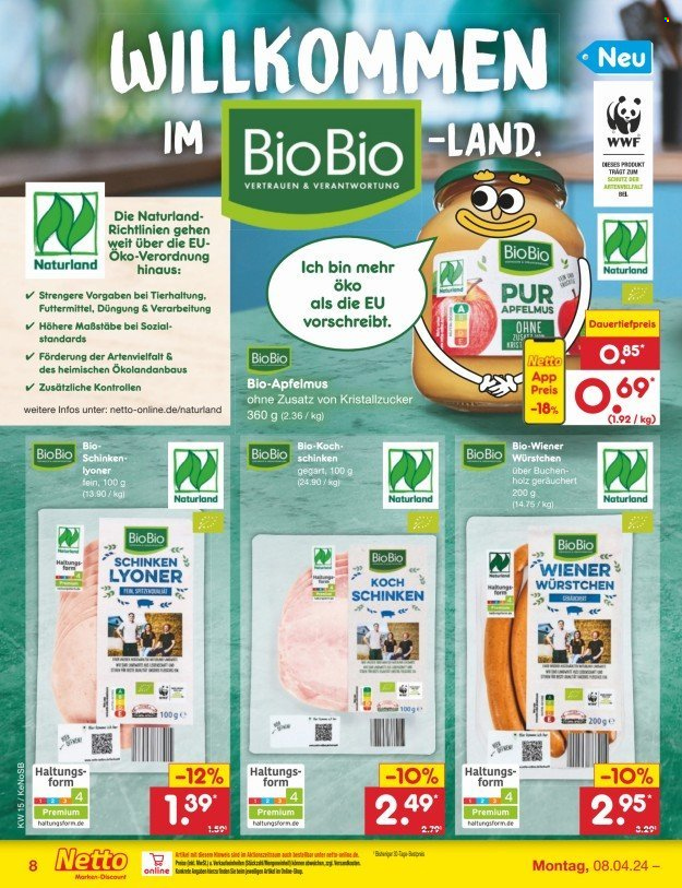 Netto Marken-Discount Prospekte  - 8.04.2024 - 13.04.2024. Seite 8