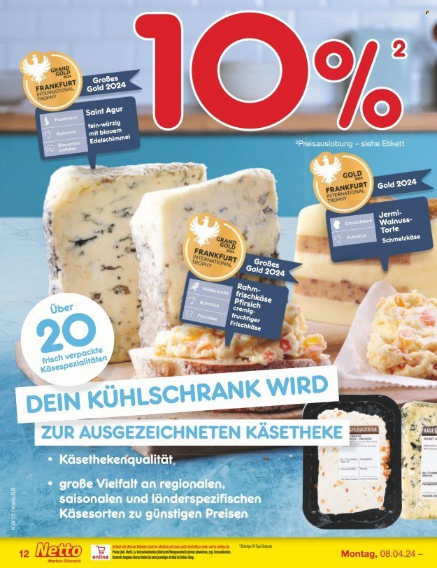 Netto Marken-Discount Prospekte  - 8.04.2024 - 13.04.2024. Seite 12