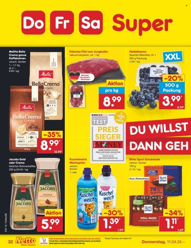 Netto Marken-Discount Prospekte  - 8.04.2024 - 13.04.2024. Seite 40