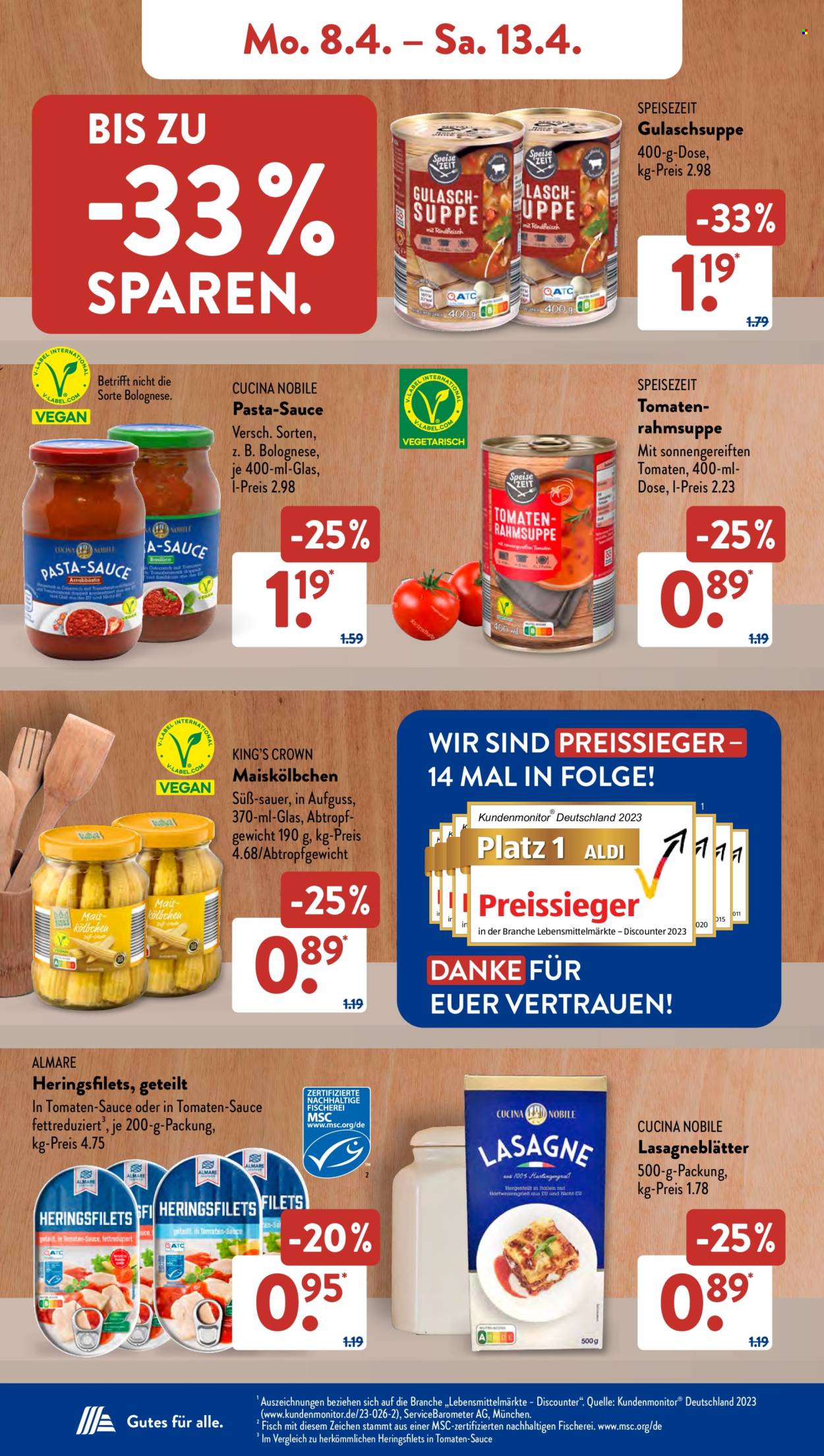 ALDI SÜD Prospekte  - 8.04.2024 - 13.04.2024. Seite 8