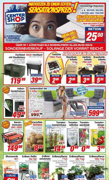 Prospekte CENTERSHOP - 8.04.2024 - 13.04.2024.