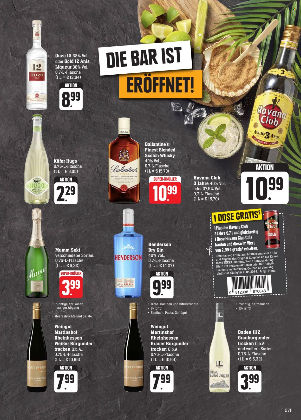 Edeka Prospekte  - 8.04.2024 - 13.04.2024. Seite 27
