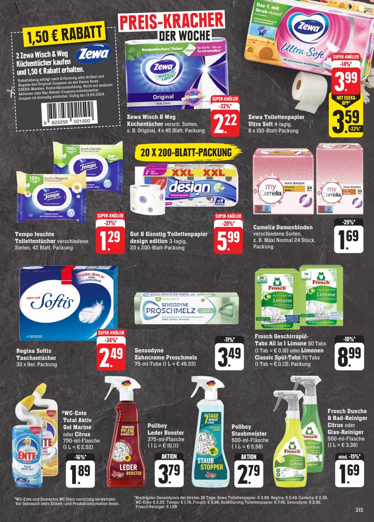 Edeka Prospekte  - 8.04.2024 - 13.04.2024. Seite 31