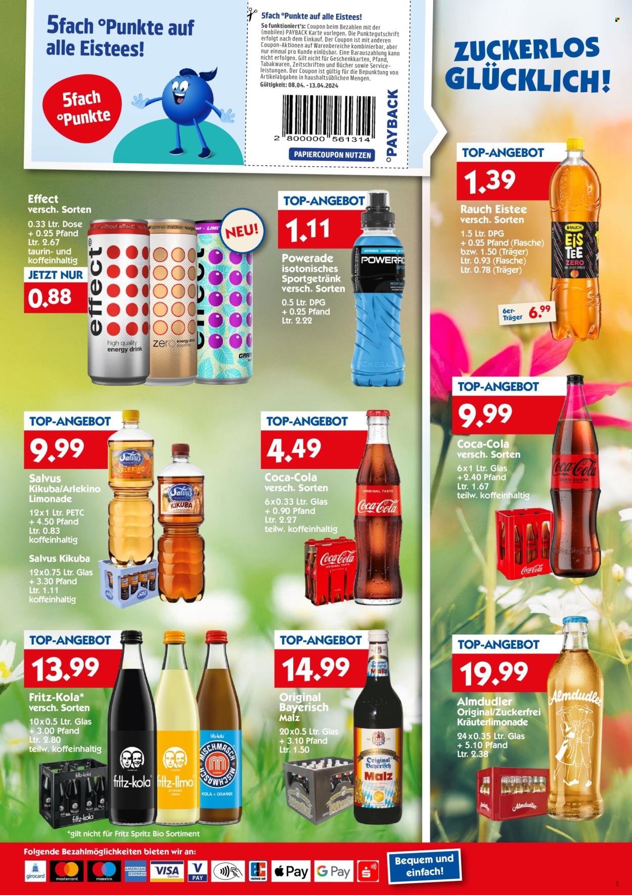 Hol'ab! Getränkemarkt Prospekte  - 8.04.2024 - 13.04.2024. Seite 5