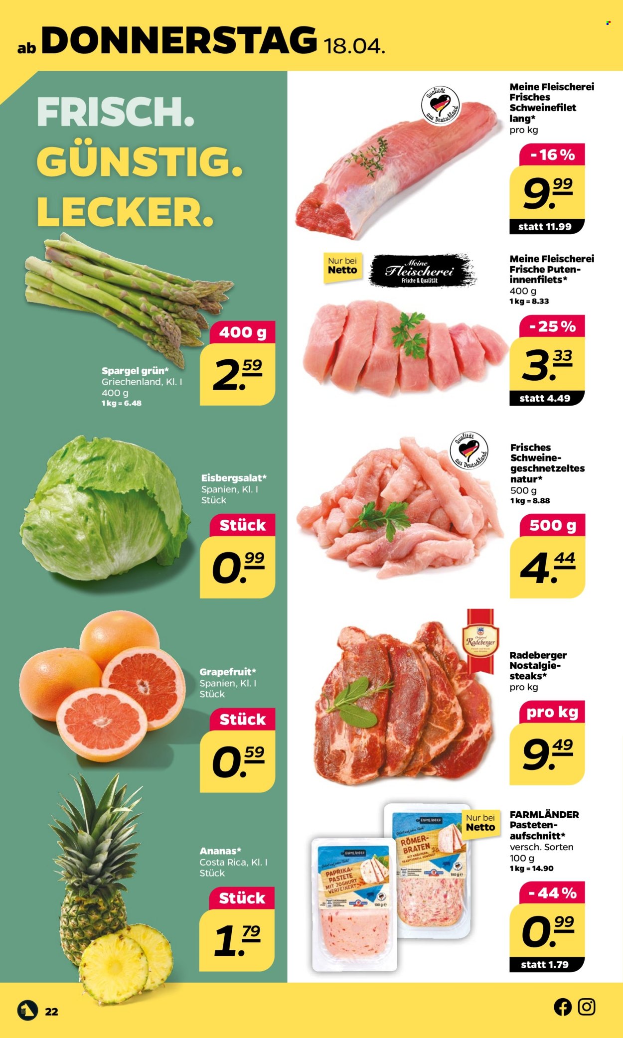 Netto Prospekte  - 15.04.2024 - 20.04.2024. Seite 22