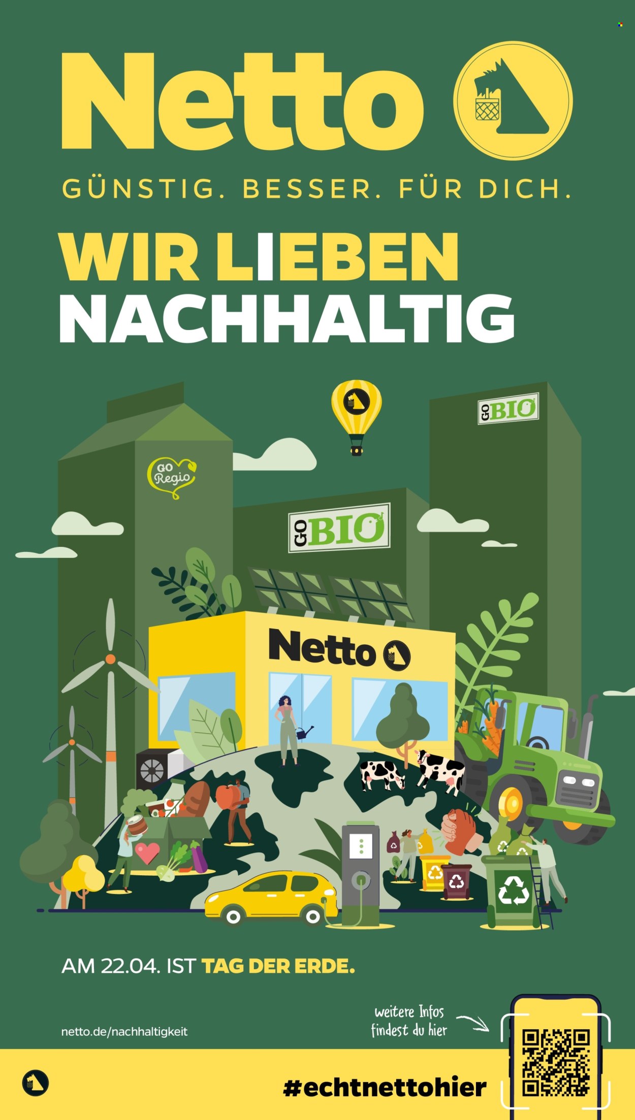 Netto Prospekte  - 15.04.2024 - 20.04.2024. Seite 1