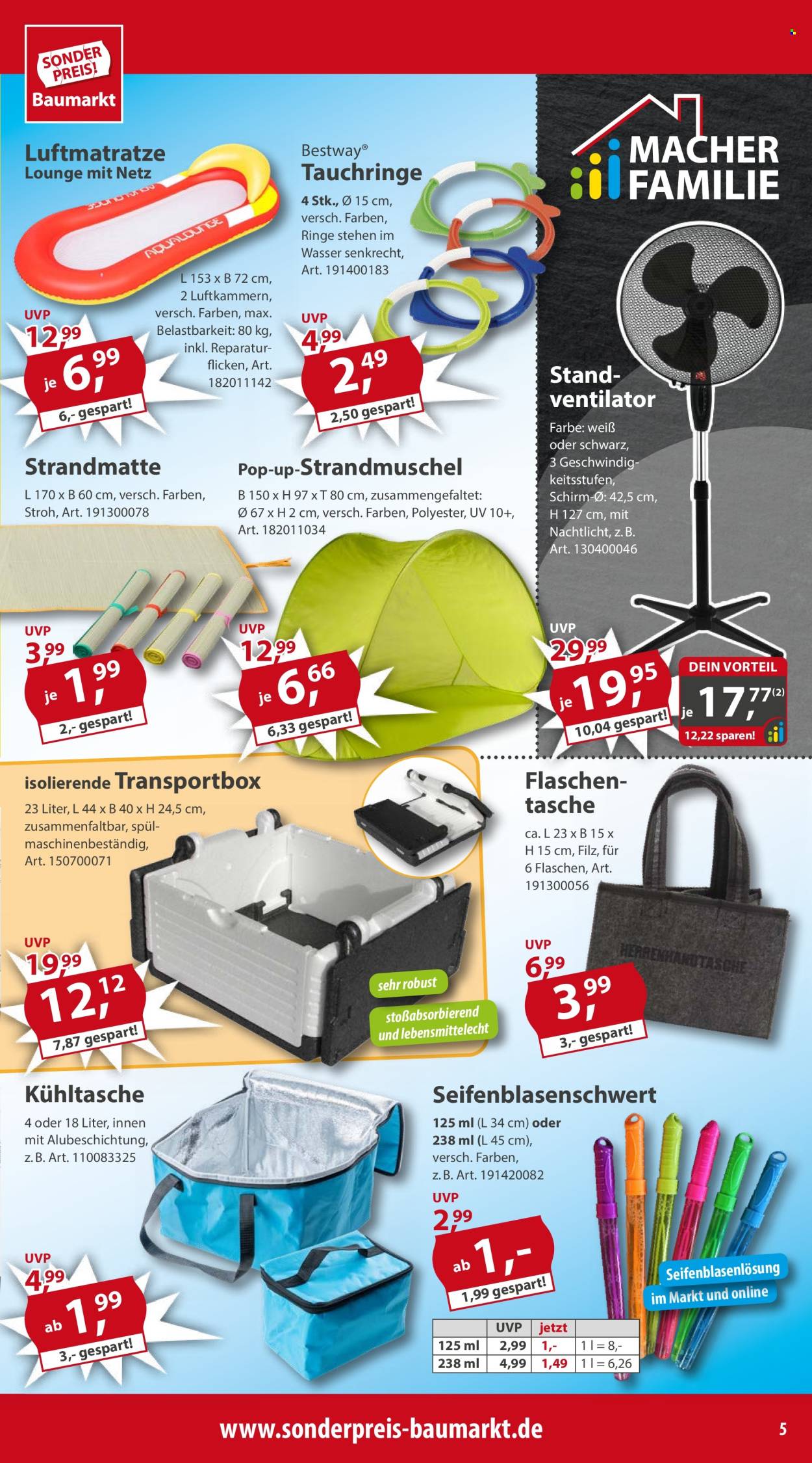 Sonderpreis-Baumarkt Prospekte  - 20.04.2024 - 26.04.2024. Seite 5