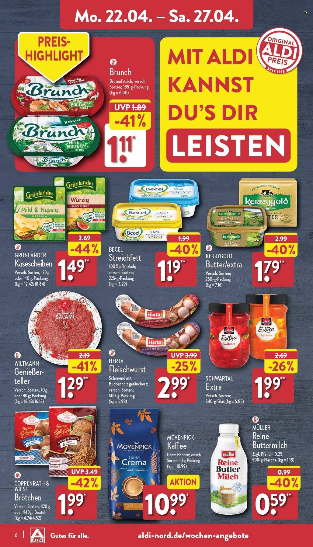 ALDI Nord Prospekte  - 22.04.2024 - 27.04.2024. Seite 6
