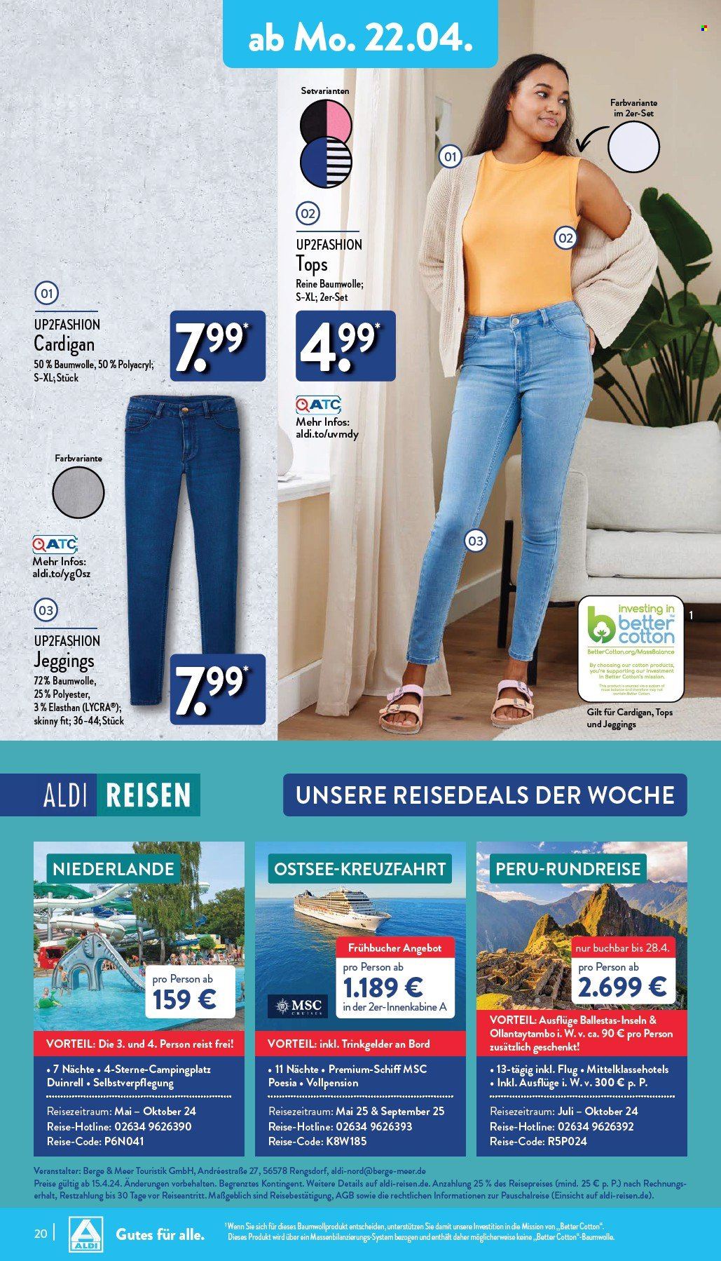ALDI Nord Prospekte  - 22.04.2024 - 27.04.2024. Seite 20