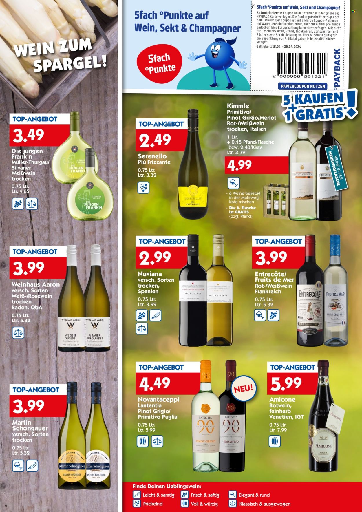 Hol'ab! Getränkemarkt Prospekte  - 15.04.2024 - 20.04.2024. Seite 6