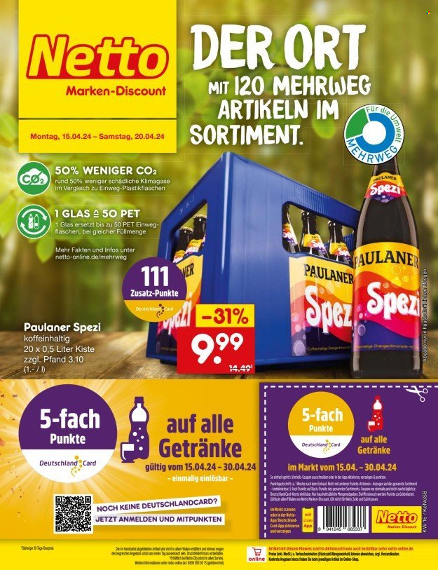 Netto Marken-Discount Prospekte  - 15.04.2024 - 20.04.2024. Seite 20