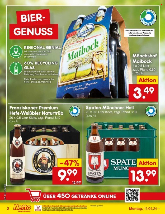 Netto Marken-Discount Prospekte  - 15.04.2024 - 20.04.2024. Seite 22