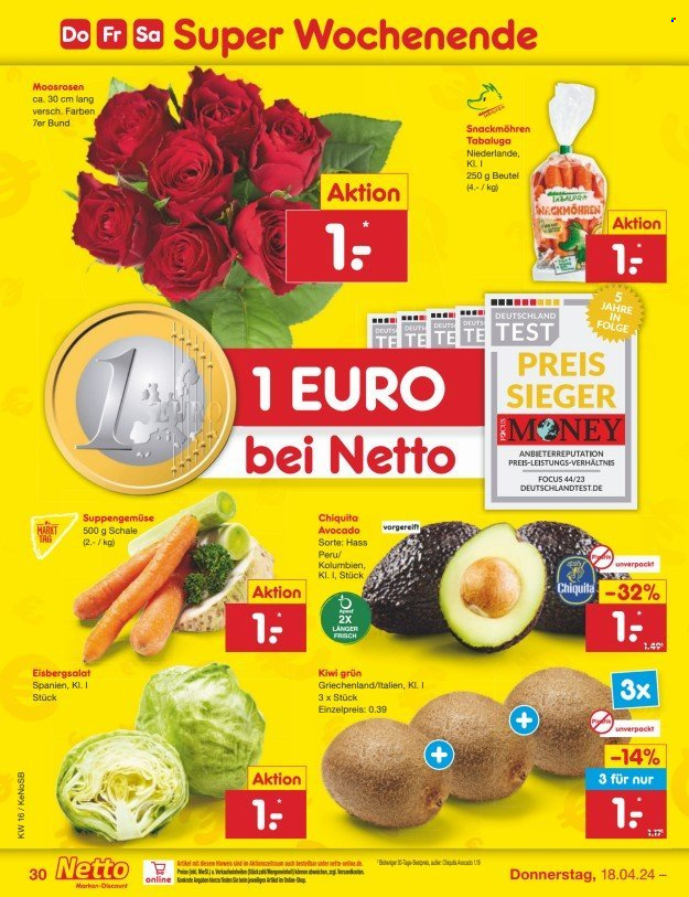 Netto Marken-Discount Prospekte  - 15.04.2024 - 20.04.2024. Seite 36