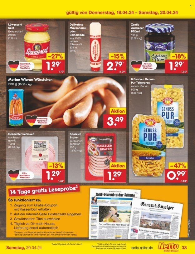 Netto Marken-Discount Prospekte  - 15.04.2024 - 20.04.2024. Seite 39