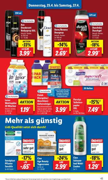 thumbnail - Lenor Weichspüler 20 Wäschen