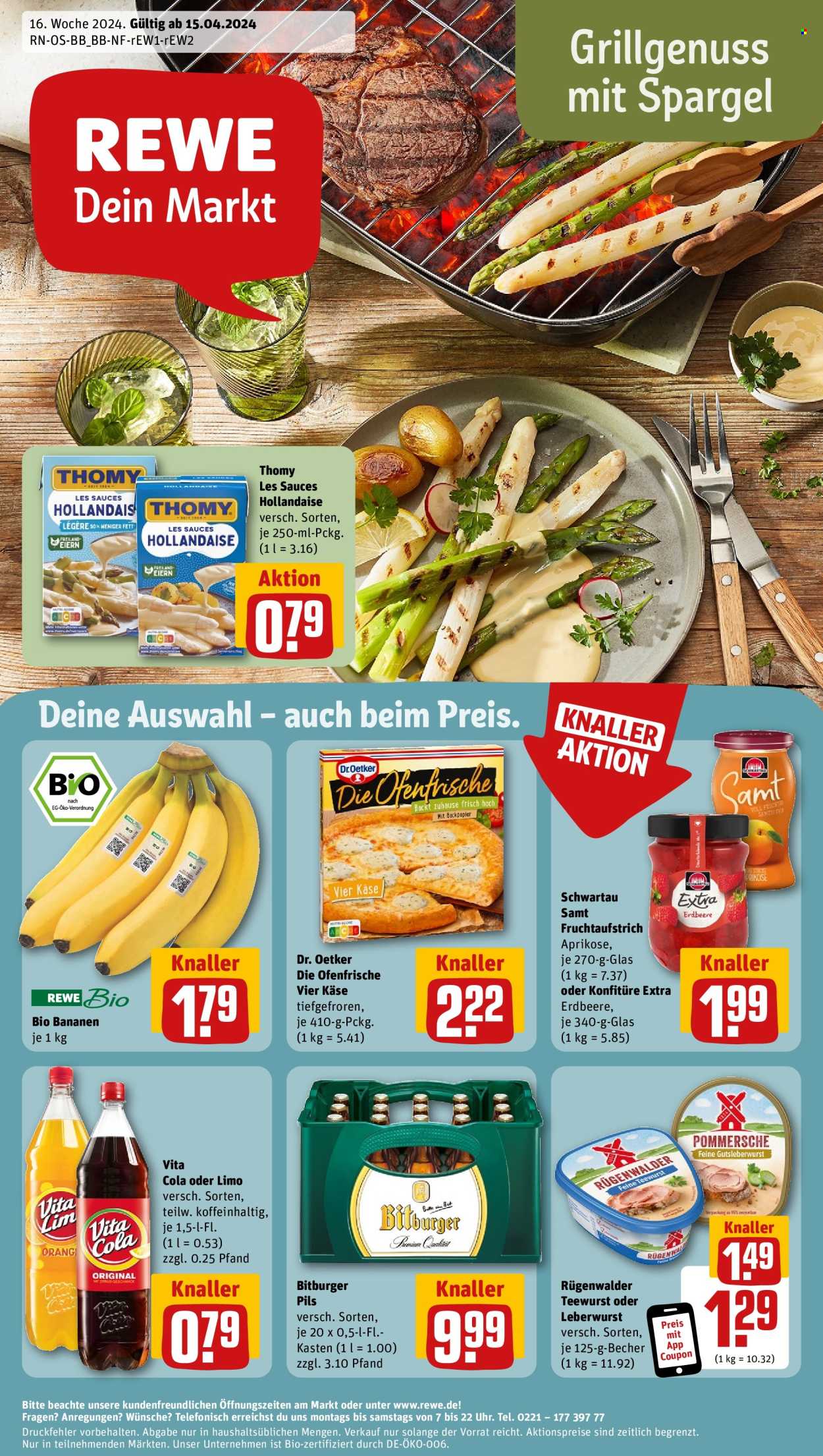 REWE Prospekte  - 15.04.2024 - 20.04.2024. Seite 1