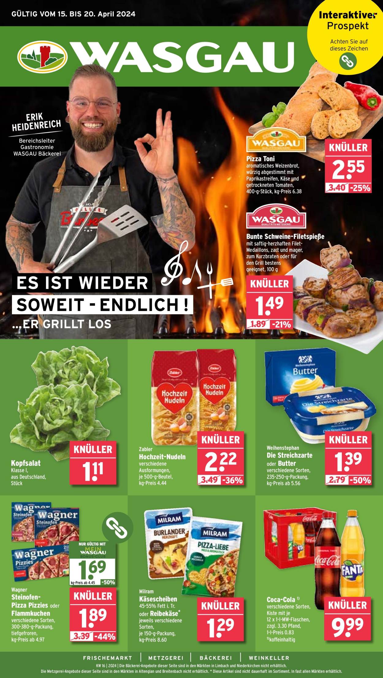 Wasgau Prospekte  - 15.04.2024 - 20.04.2024. Seite 1