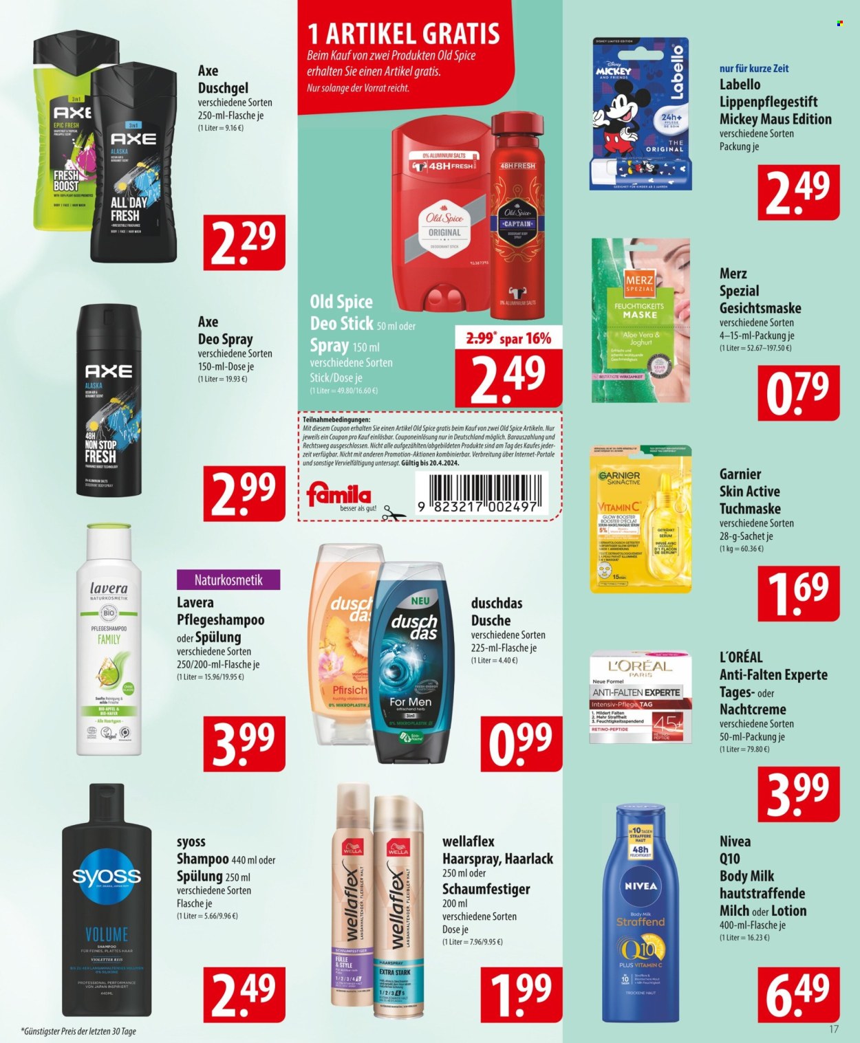 famila Prospekte  - 15.04.2024 - 20.04.2024. Seite 17
