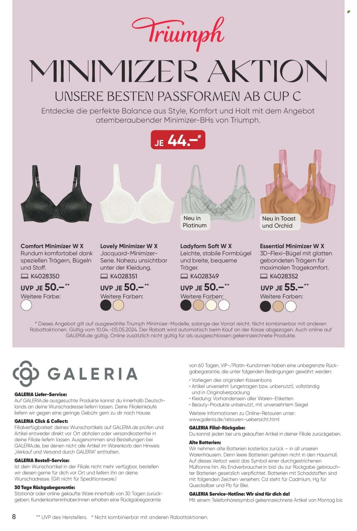 GALERIA Karstadt Kaufhof Prospekte  - 10.04.2024 - 16.04.2024. Seite 8