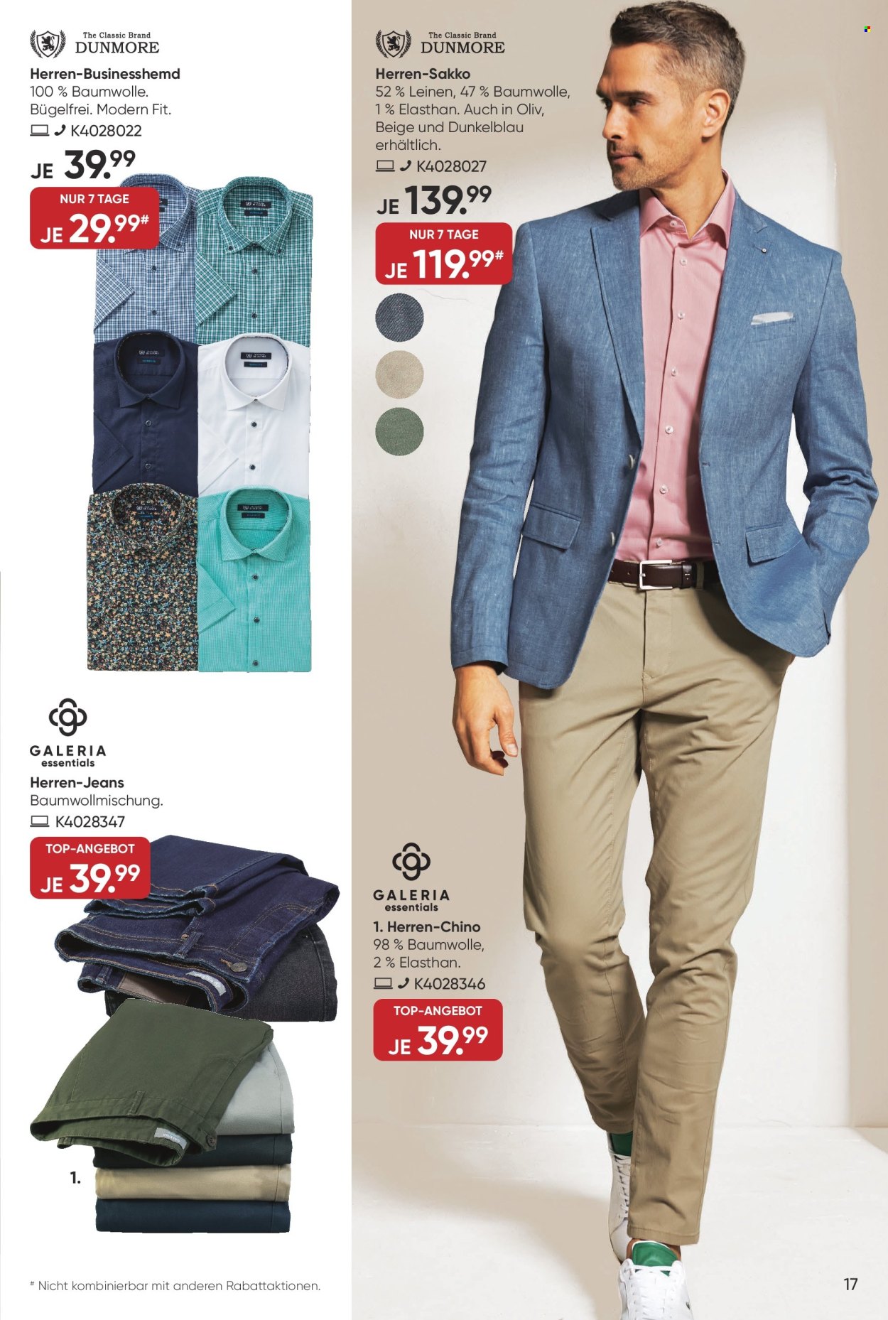 GALERIA Karstadt Kaufhof Prospekte  - 10.04.2024 - 16.04.2024. Seite 17