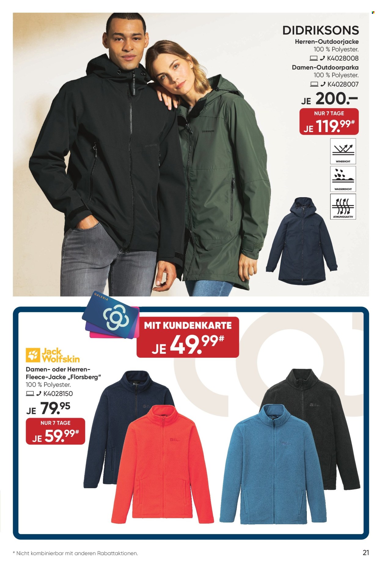 GALERIA Karstadt Kaufhof Prospekte  - 10.04.2024 - 16.04.2024. Seite 21