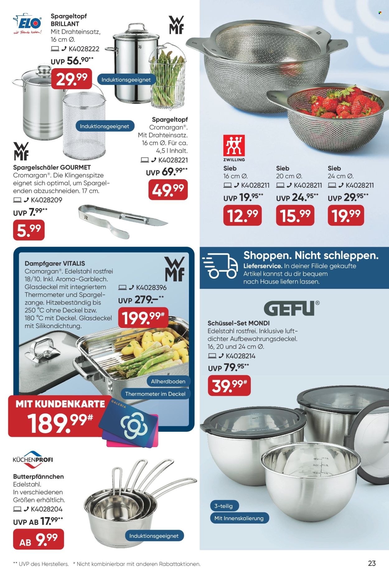 GALERIA Karstadt Kaufhof Prospekte  - 10.04.2024 - 16.04.2024. Seite 23