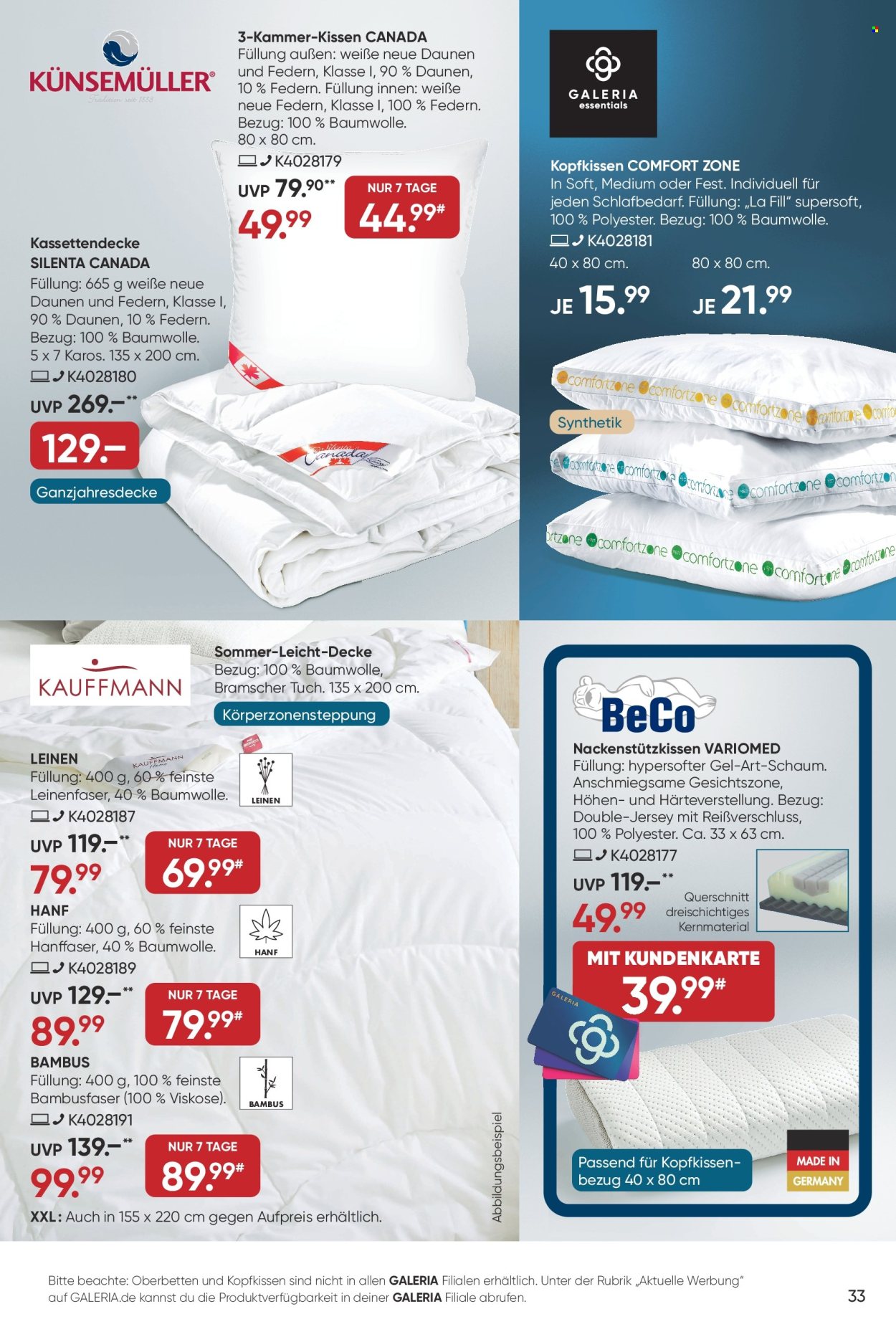 GALERIA Karstadt Kaufhof Prospekte  - 10.04.2024 - 16.04.2024. Seite 33