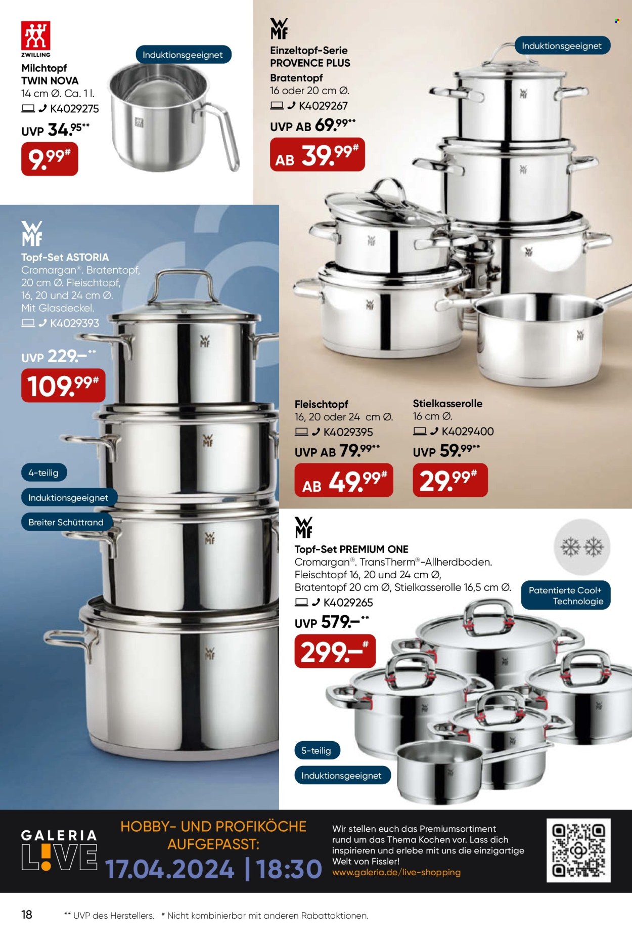 GALERIA Karstadt Kaufhof Prospekte  - 17.04.2024 - 23.04.2024. Seite 18