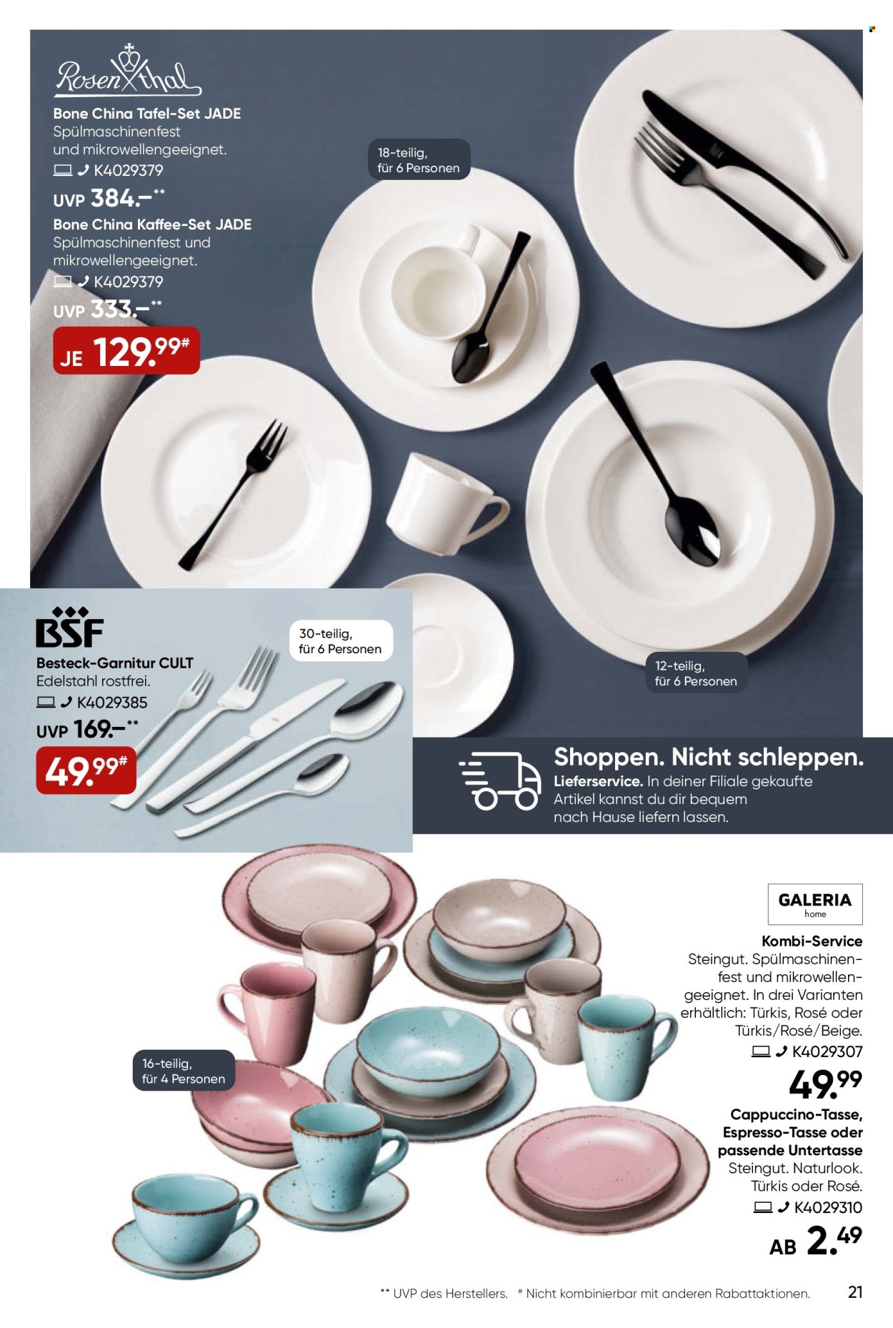 GALERIA Karstadt Kaufhof Prospekte  - 17.04.2024 - 23.04.2024. Seite 21