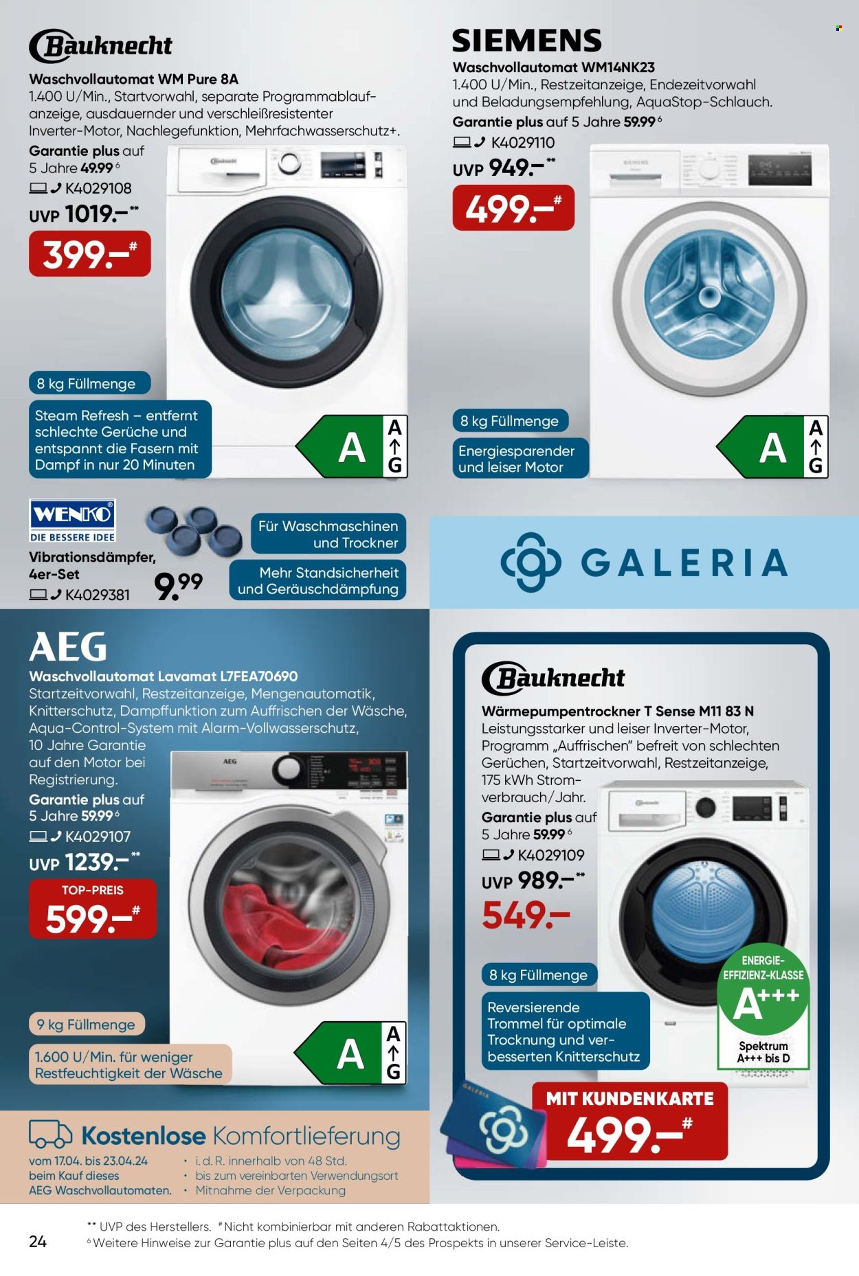 GALERIA Karstadt Kaufhof Prospekte  - 17.04.2024 - 23.04.2024. Seite 24