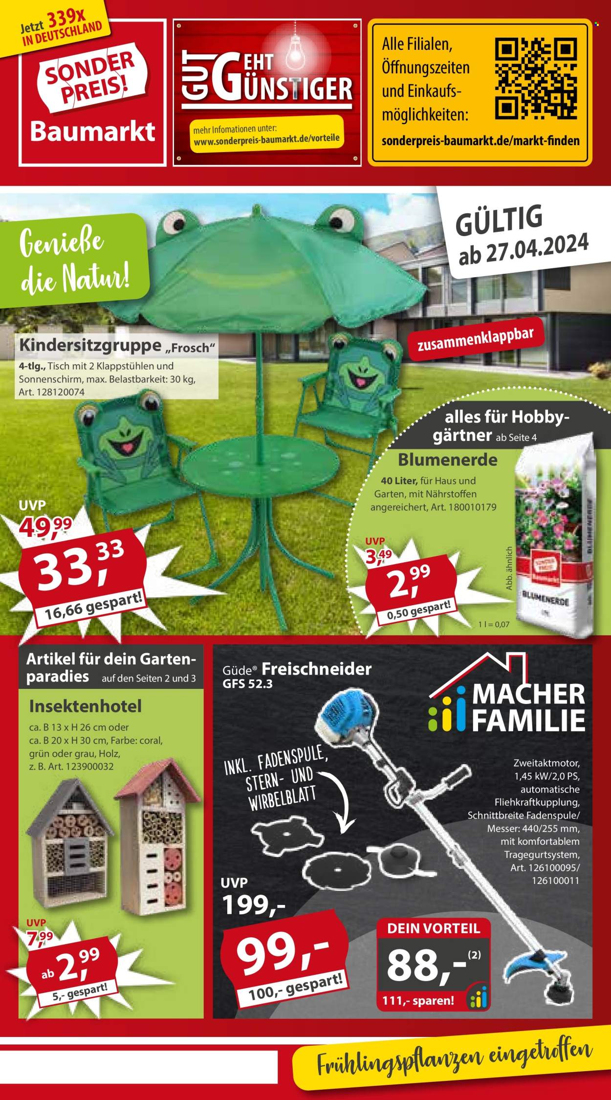 Sonderpreis-Baumarkt Prospekte  - 27.04.2024 - 3.05.2024. Seite 1