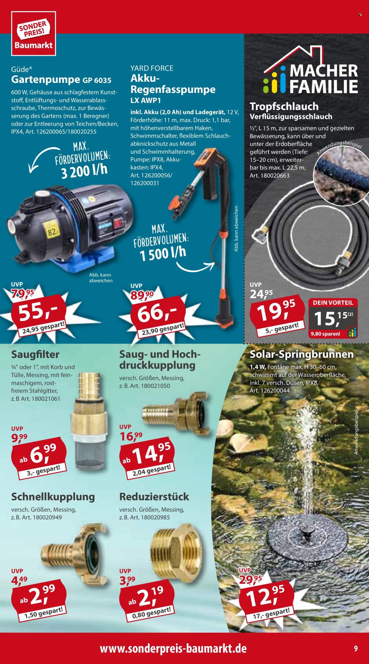 Sonderpreis-Baumarkt Prospekte  - 27.04.2024 - 3.05.2024. Seite 9