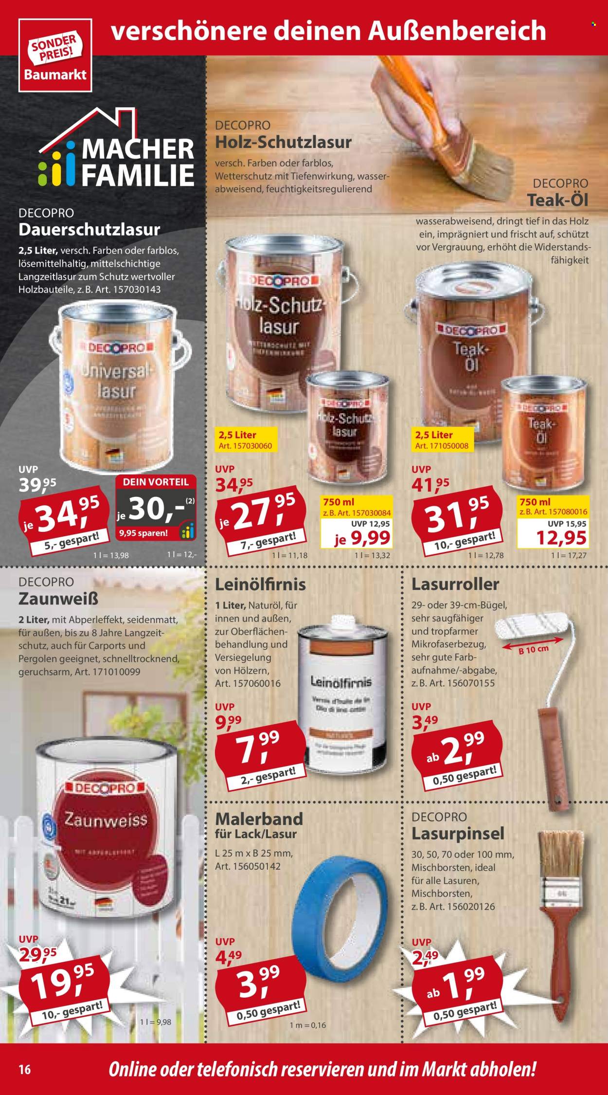 Sonderpreis-Baumarkt Prospekte  - 27.04.2024 - 3.05.2024. Seite 16