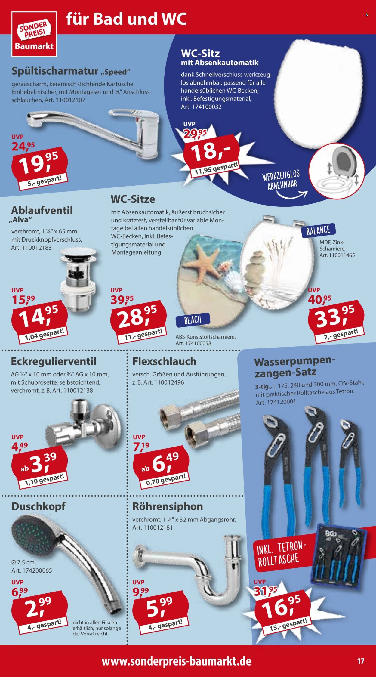 Sonderpreis-Baumarkt Prospekte  - 27.04.2024 - 3.05.2024. Seite 17