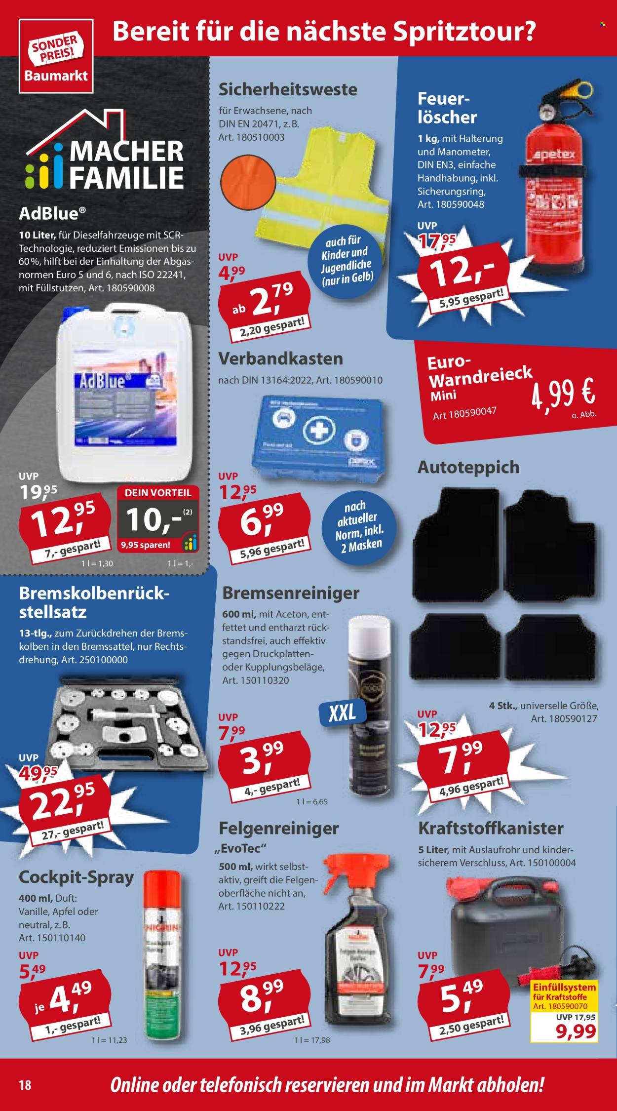 Sonderpreis-Baumarkt Prospekte  - 27.04.2024 - 3.05.2024. Seite 18