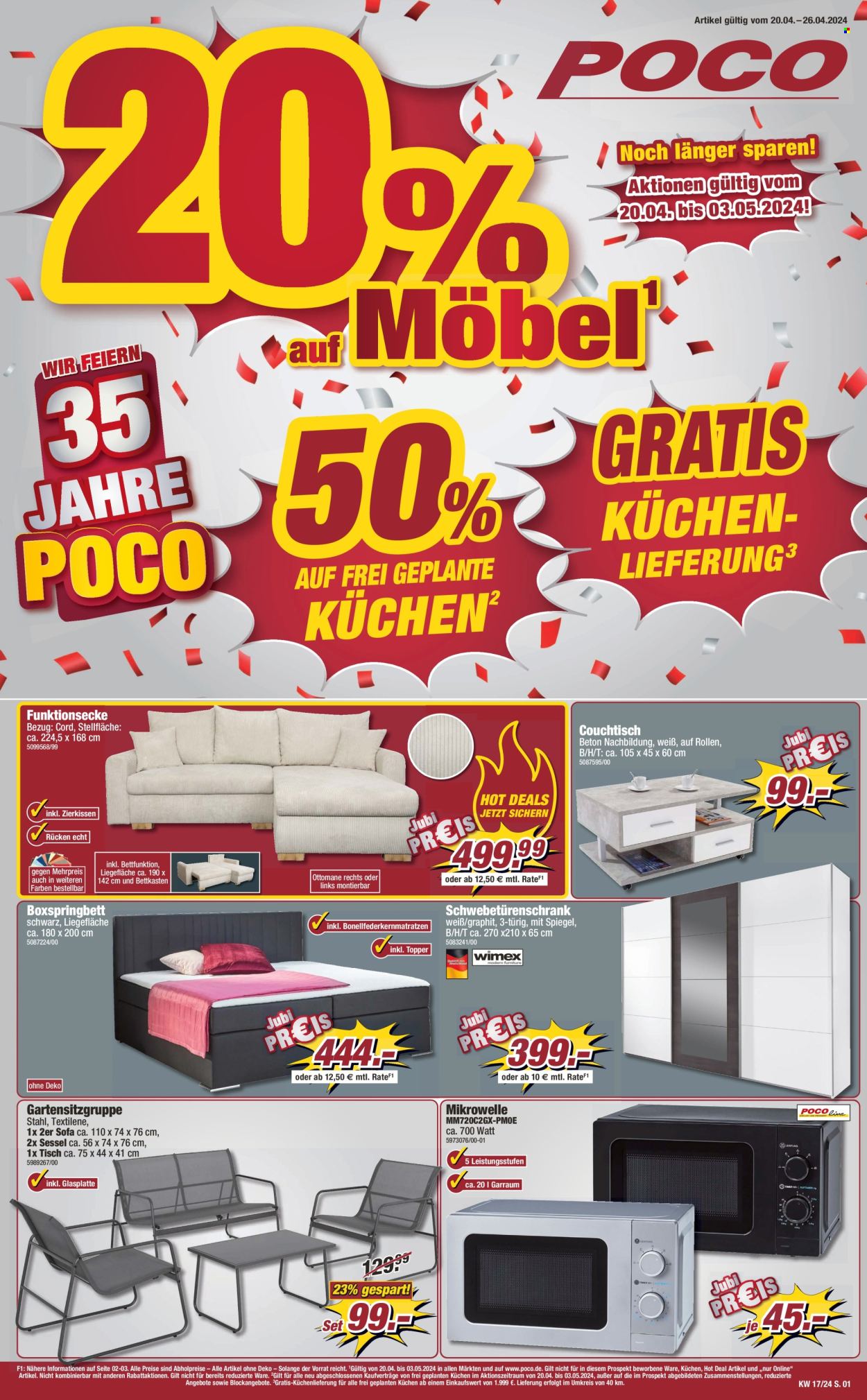 Poco Prospekte  - 20.04.2024 - 26.04.2024. Seite 1