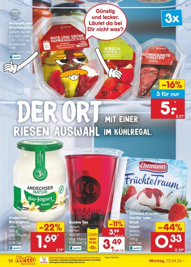 Netto Marken-Discount Prospekte  - 22.04.2024 - 27.04.2024. Seite 12