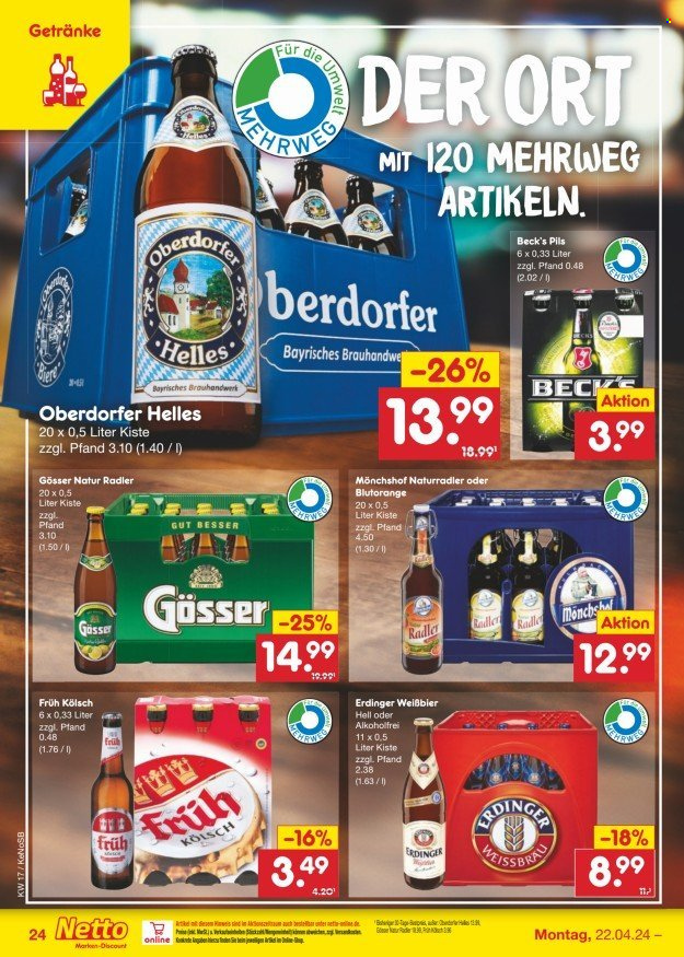 Netto Marken-Discount Prospekte  - 22.04.2024 - 27.04.2024. Seite 26