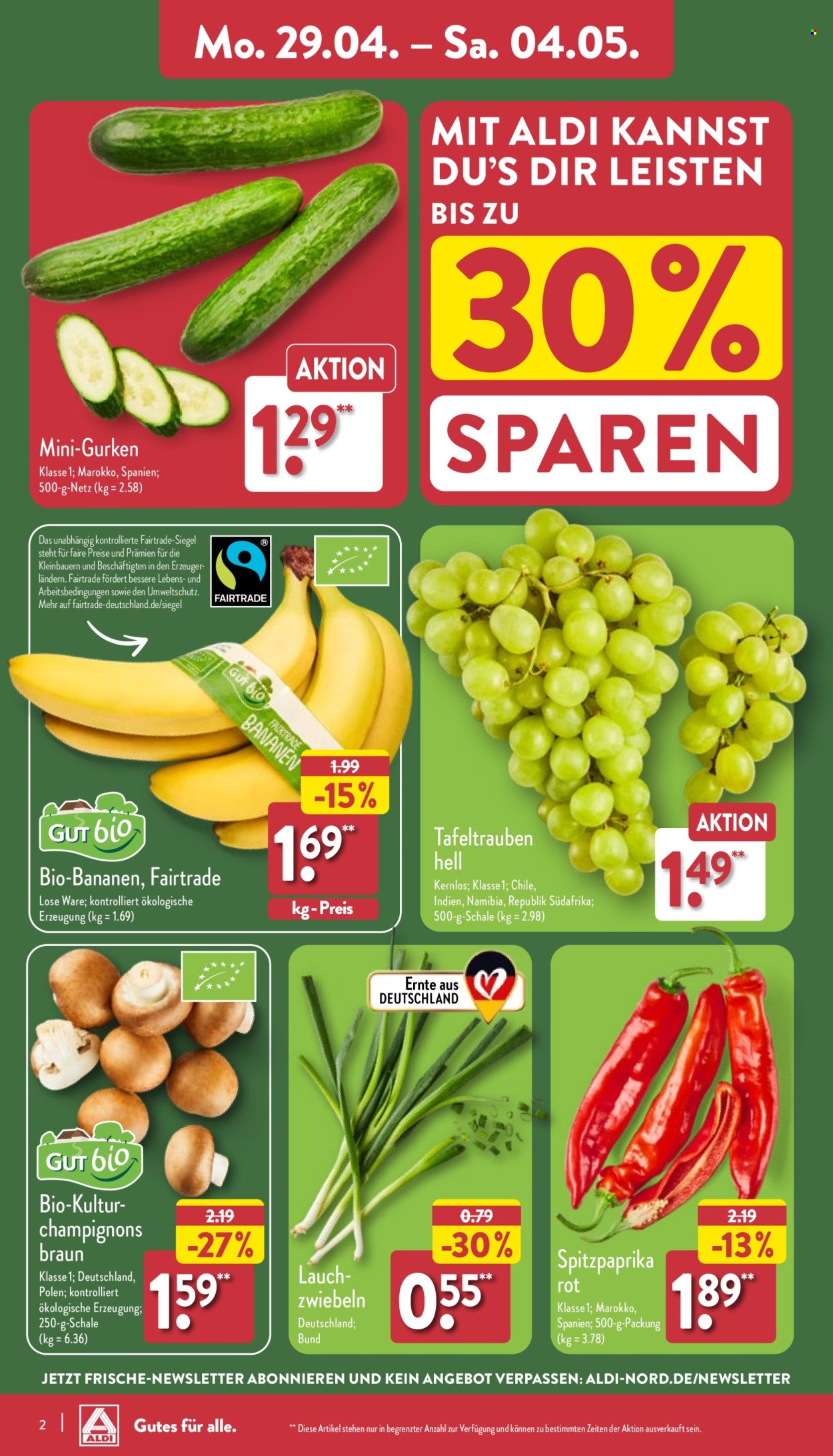 ALDI Nord Prospekte  - 29.04.2024 - 4.05.2024. Seite 2