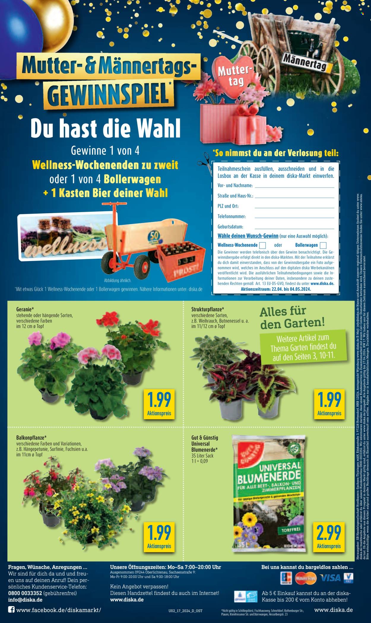 Diska Prospekte  - 22.04.2024 - 27.04.2024. Seite 2