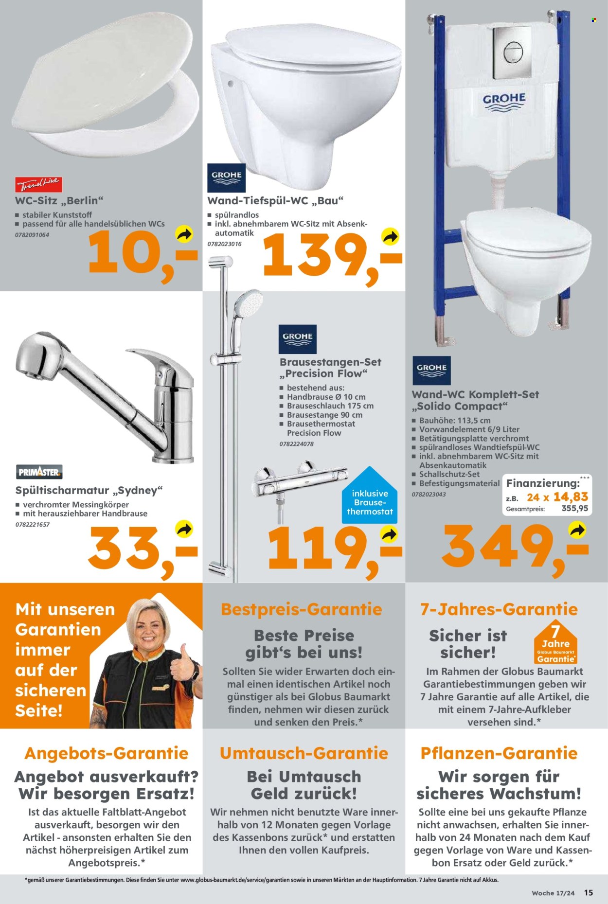Globus Baumarkt Prospekte  - 22.04.2024 - 27.04.2024. Seite 15