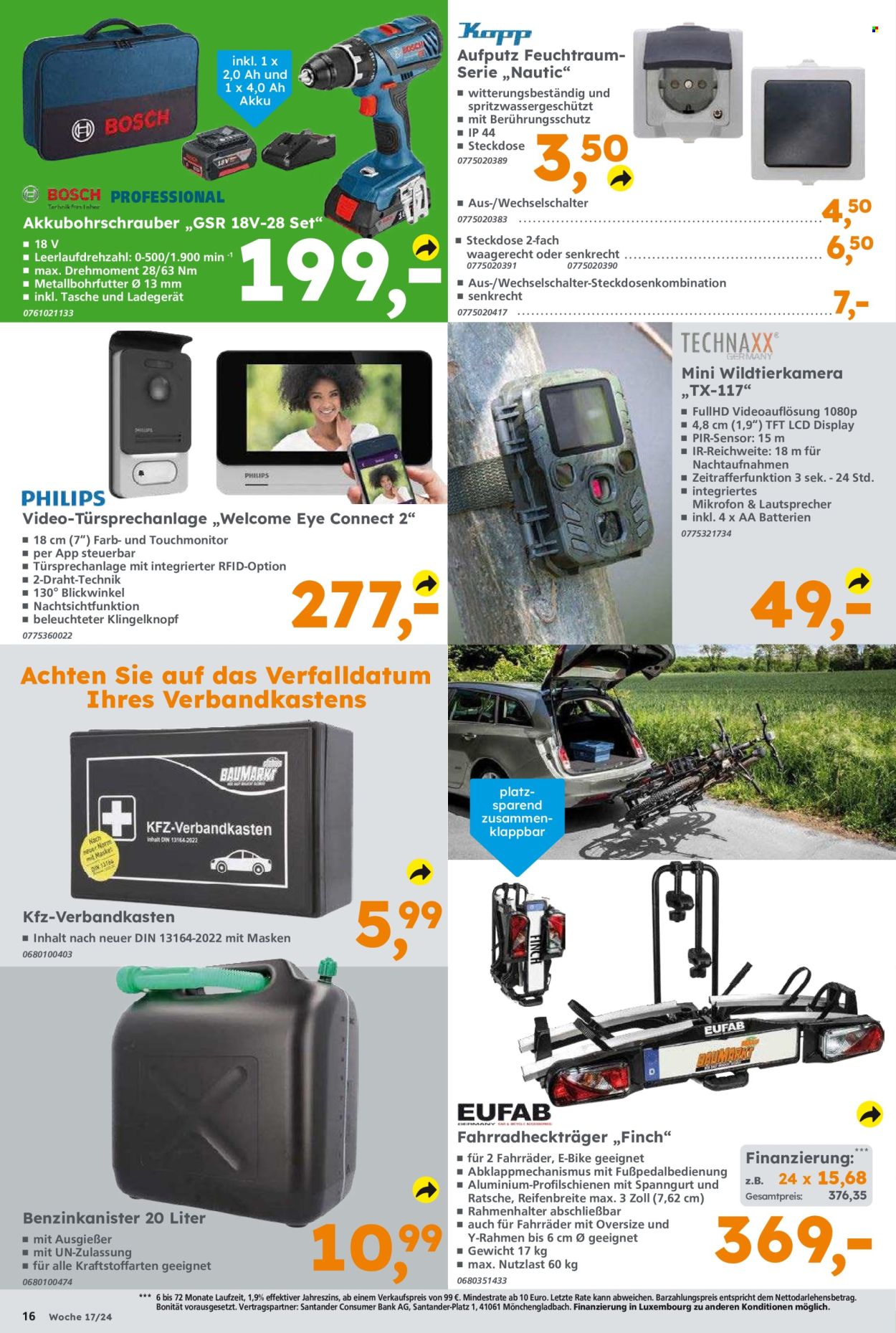 Globus Baumarkt Prospekte  - 22.04.2024 - 27.04.2024. Seite 16